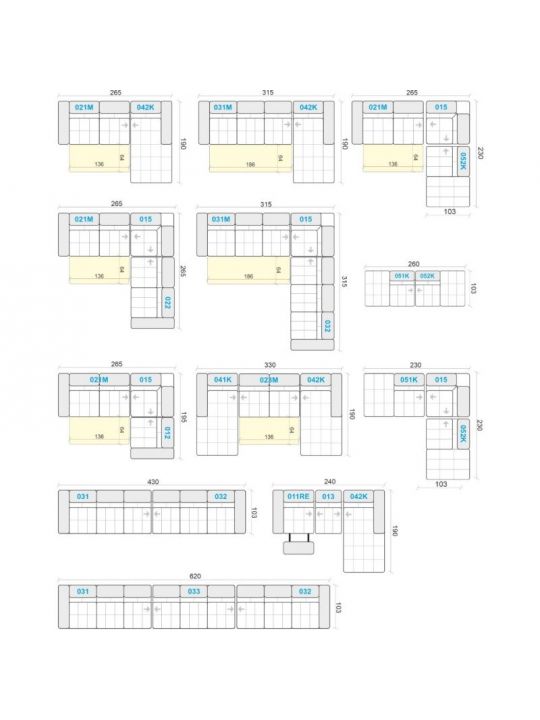 Sedežna garnitura BRISEL